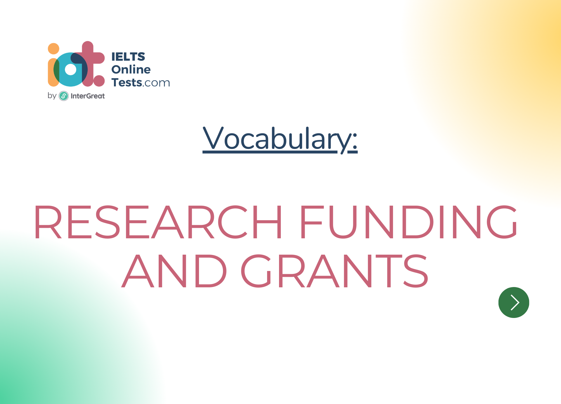 research funding definition